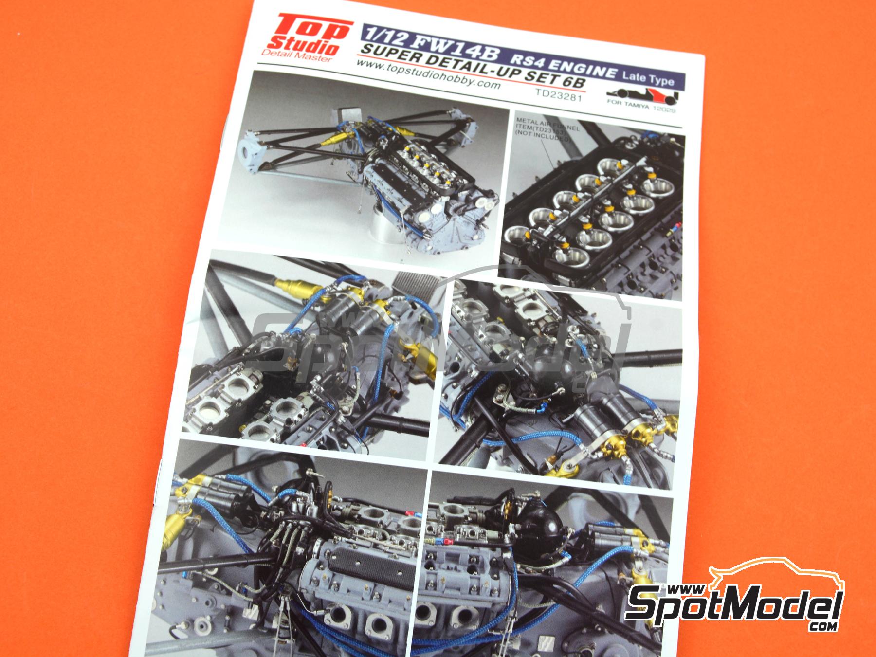 Top Studio TD23281: Detail up set 1/12 scale - Williams Renault FW14B - Engine  RS4 1992 - for Tamiya reference TAM12029 (ref. TD23281) | SpotModel